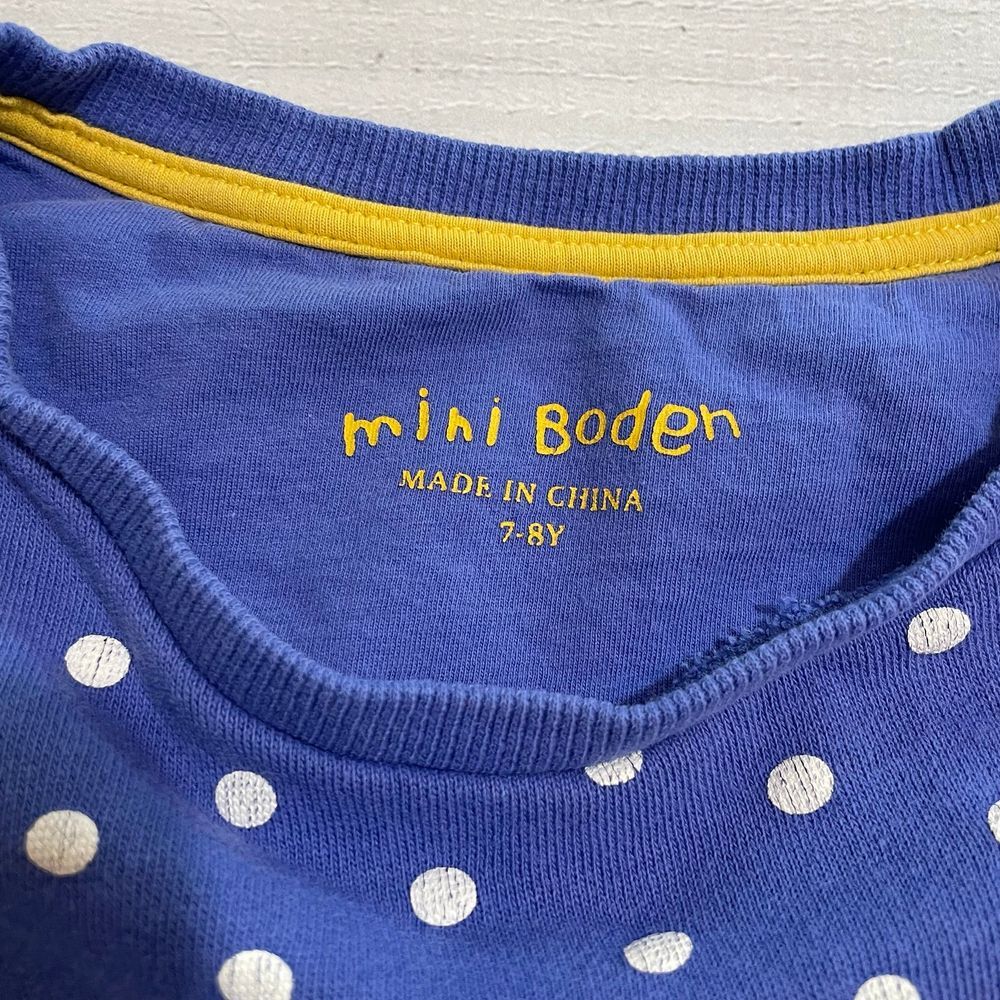 Mini boden girls polka dot long sleeve‎ dress 7/8 - Picture 4 of 5